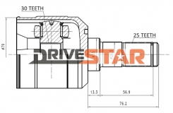 ШРУС ВНУТРЕННИЙ 30x35x25 IC-JMI0022-F