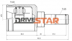 ШРУС ВНУТРЕННИЙ 22x40x25 IC-JN0020-F