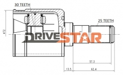 ШРУС ВНУТРЕННИЙ 30x35x25 IC-KH1014-FR